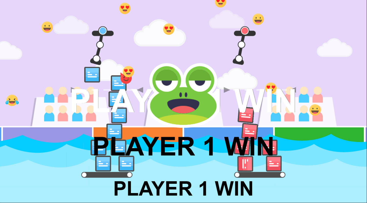 Gravity Box Game Player Win Screenshot.