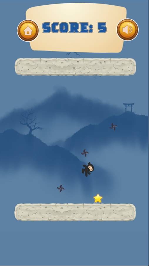 Gravity Ninja Game Play Screenshot.