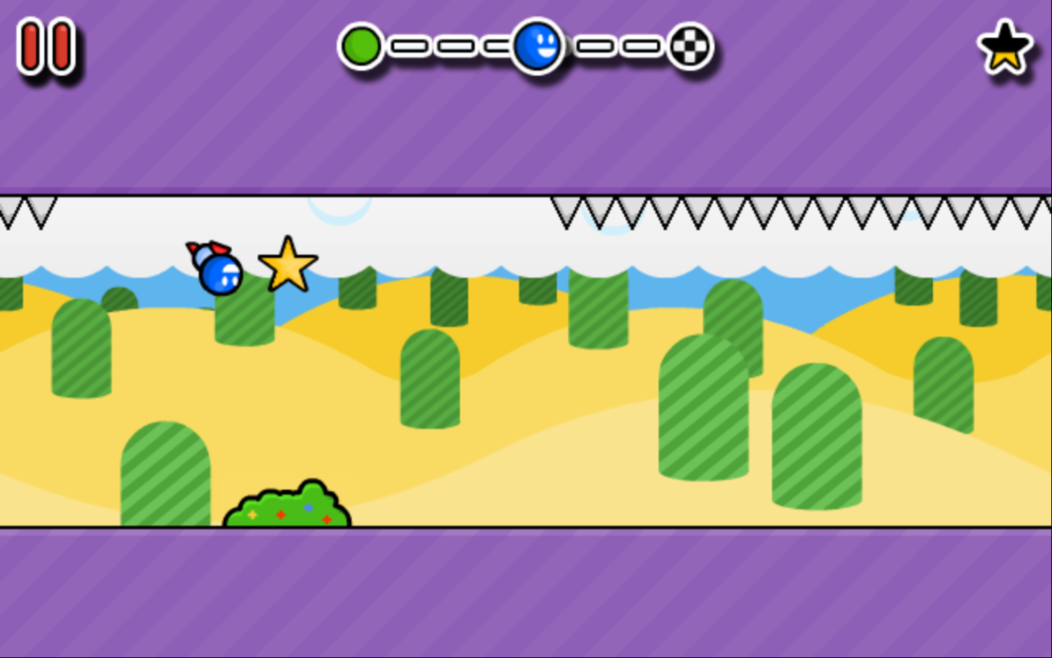Gravity Run Game Level Play Screenshot.