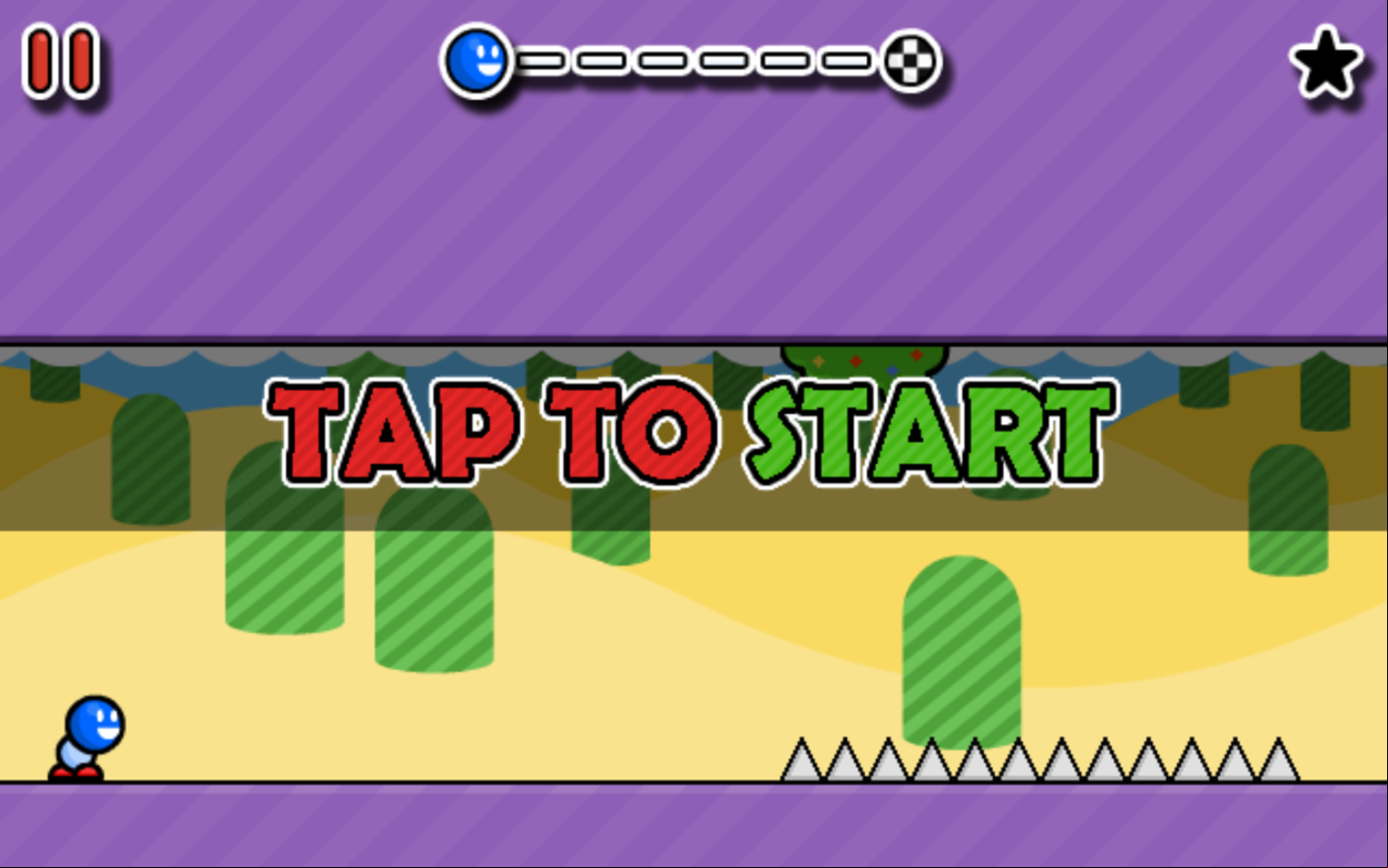 Gravity Run Game Level Start Screenshot.