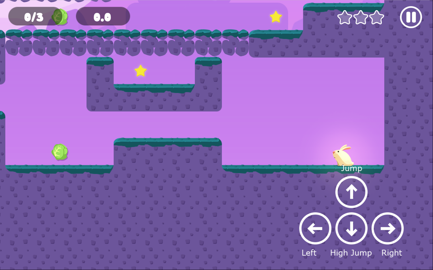 Greedy Rabbit Game Cabbage World Screenshot.