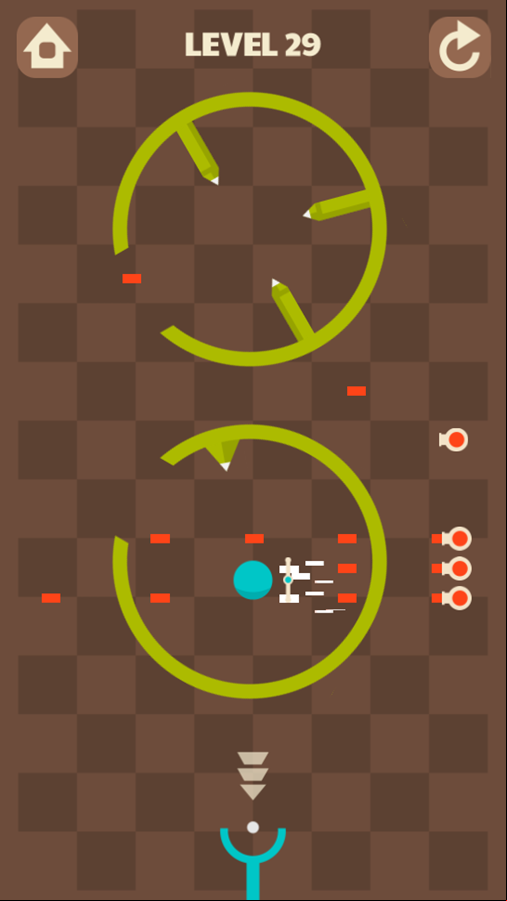 Green Prickle Game Level Progress Screenshot.