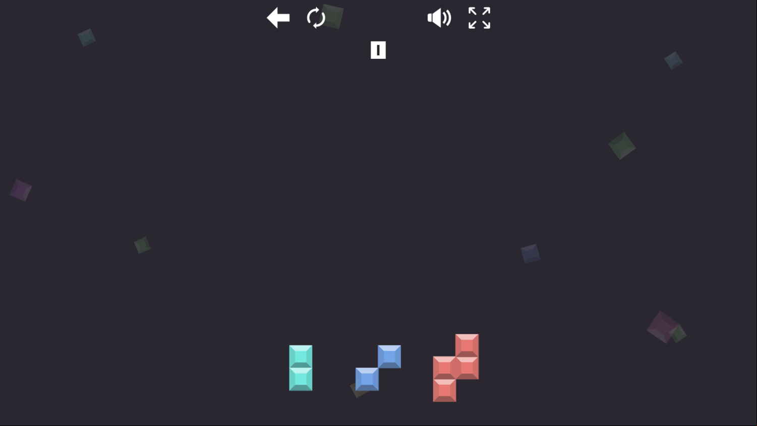 Grid Blocks Game Start Screenshot.