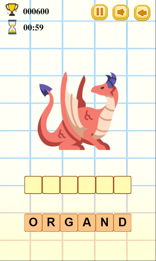 Guess Word Game Next Question Screenshot.