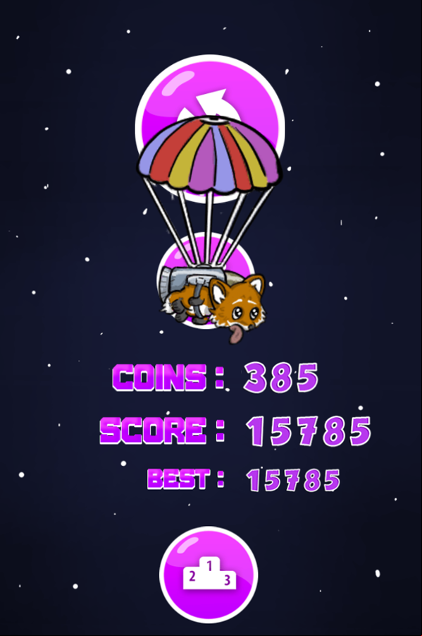 Guy Fox Game Score Screenshot.