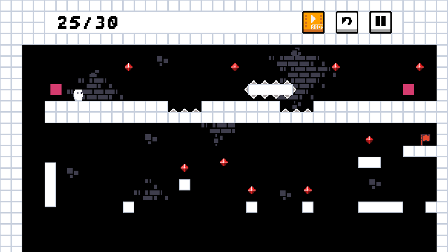 GyroForcer Game Level With a Moving Obstacle Screenshot.