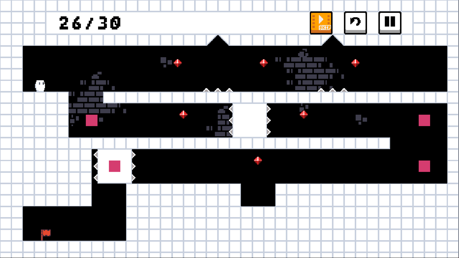 GyroForcer Game Level Requiring Precise Jumps Screenshot.