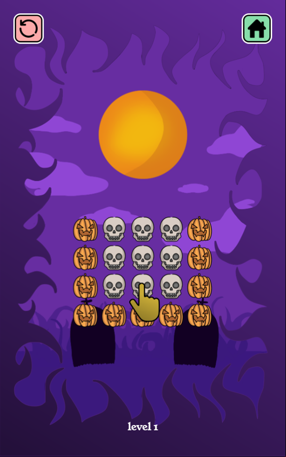 Halloween Monster Puzzle Game How To Play Screenshot.