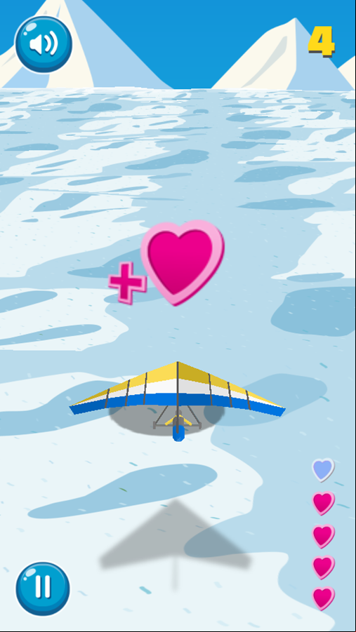 Hang Glider Game Start Screenshot.