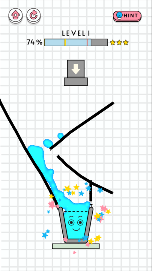 Happy Filled Glass 3 Gameplay Screenshot.