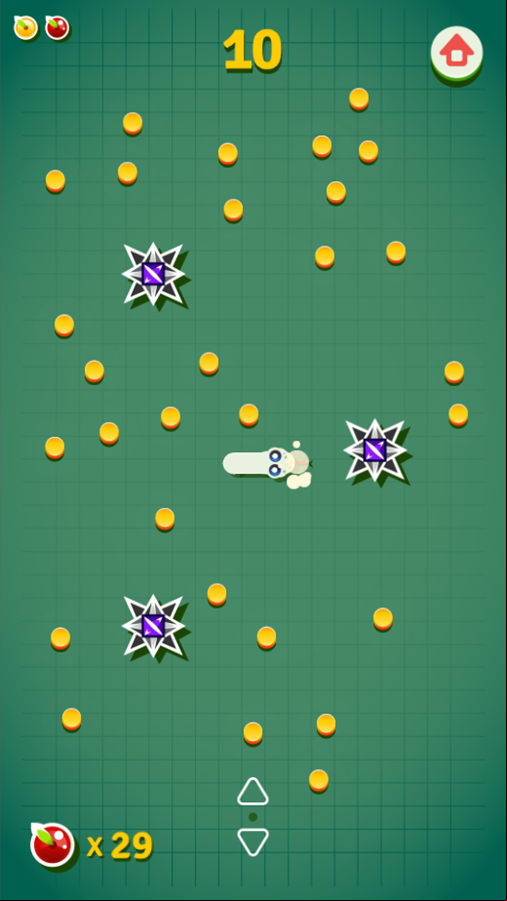 Happy Snake Game Level With Many Coins Screenshot.