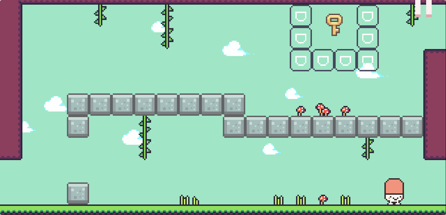 Head Throw Puzzle Game Go Up and Back Screenshot.