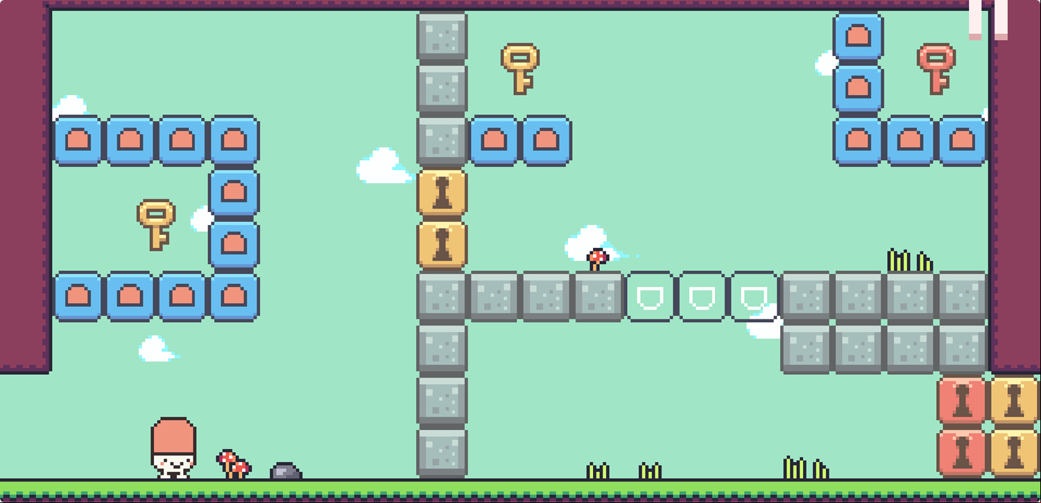 Head Throw Puzzle Game Locked Screen Screenshot.