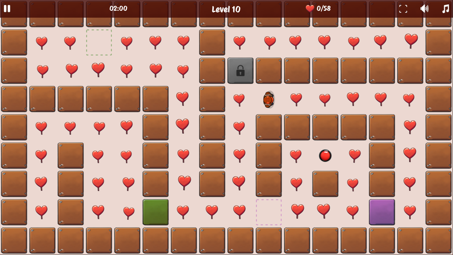 Heartscape Hero Game Level Progress Screenshot.