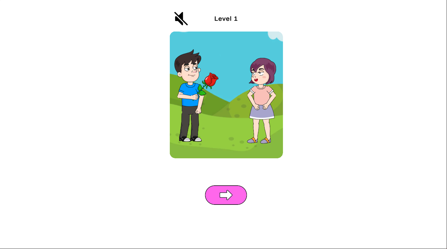 Help The Couple Game Level Complete Screenshot.