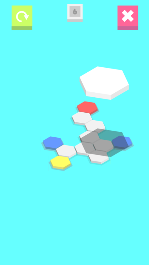 Hexa Path Game Next Level Screenshot.
