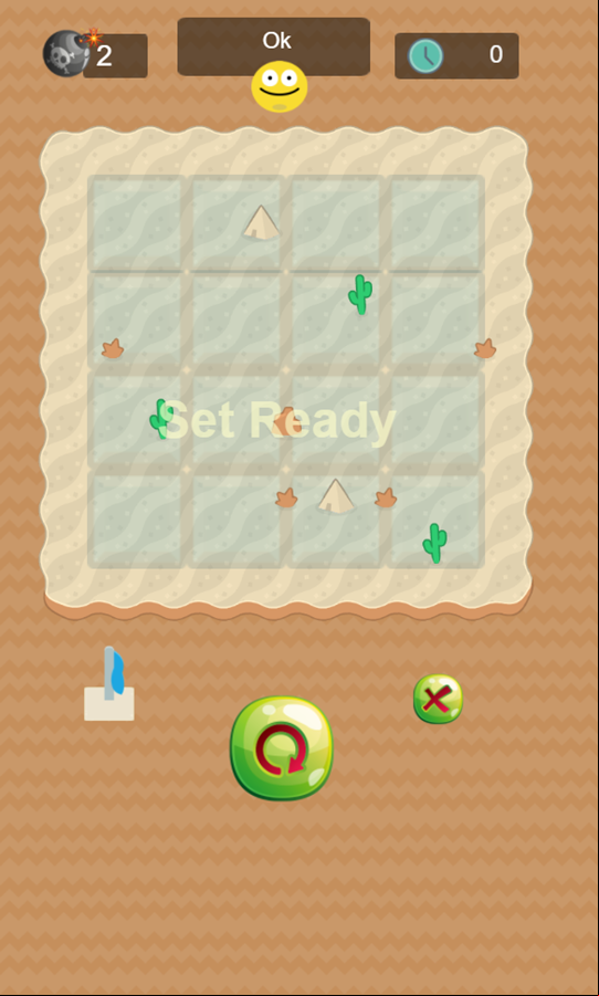 Hidden Monster Game Level Start Screenshot.