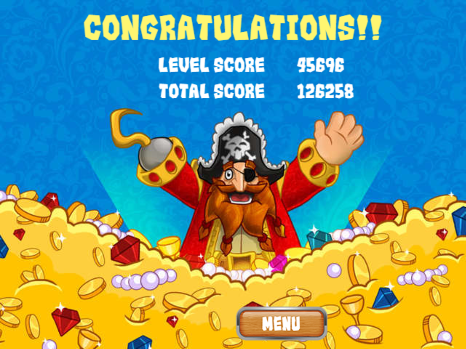 Hidden Objects Pirate Adventures Game Score Screenshot.