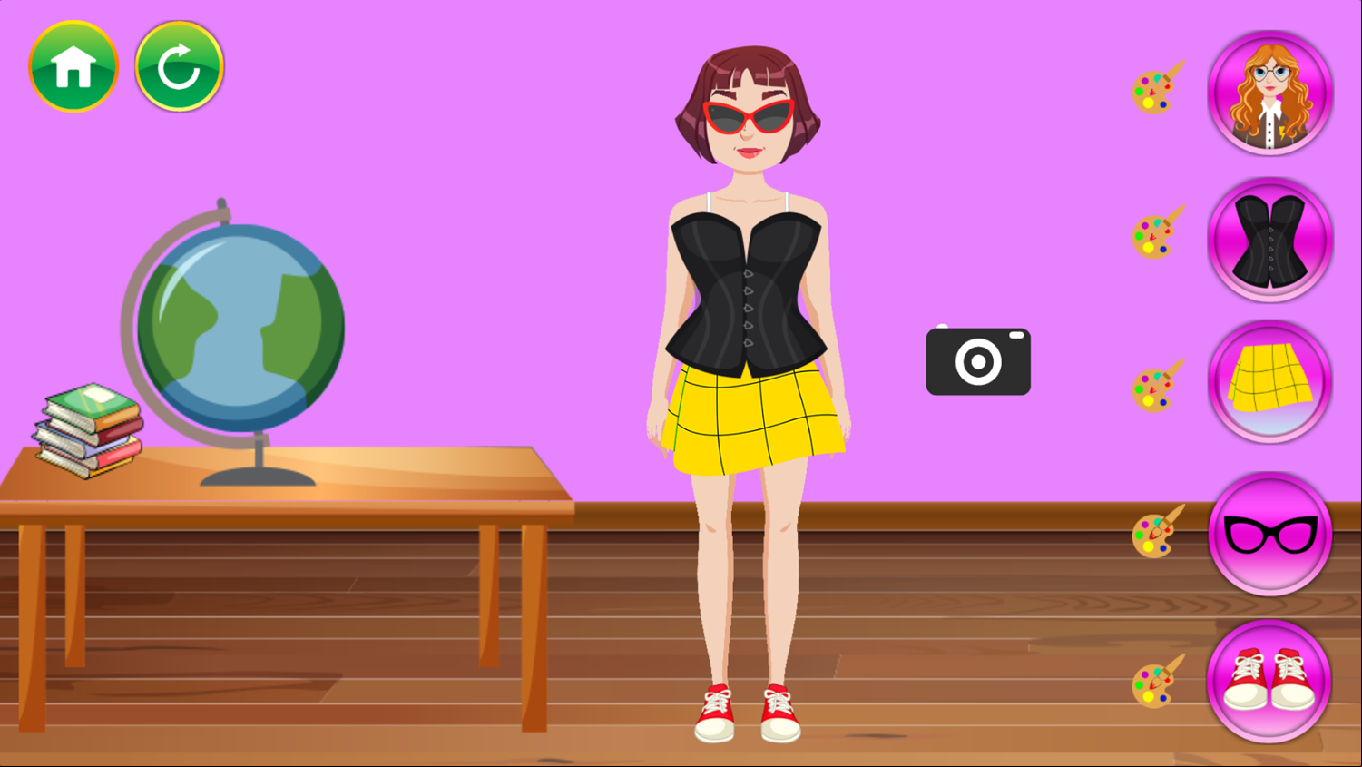 High School Fashion Game Start Screenshot.