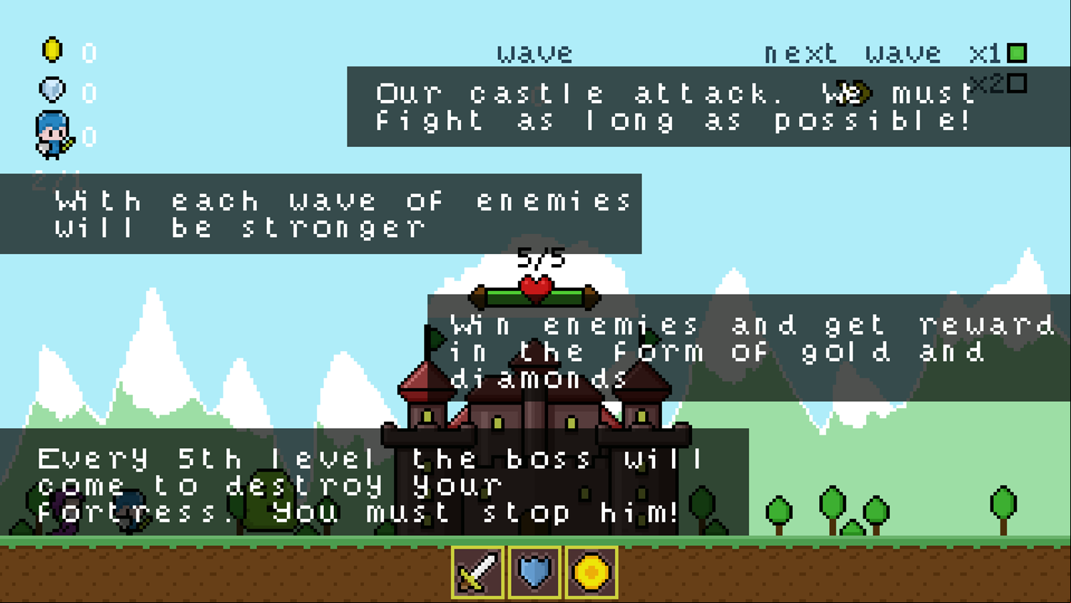 Hold Position 3 Game Instructions Screenshot.