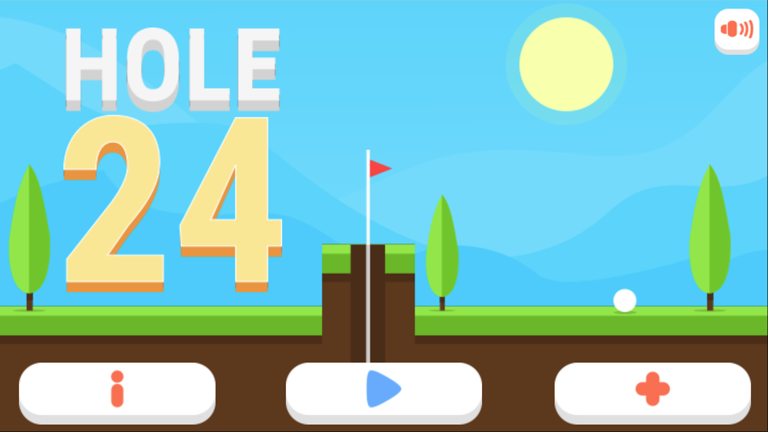Hole 24 Game Welcome Screen Screenshot.