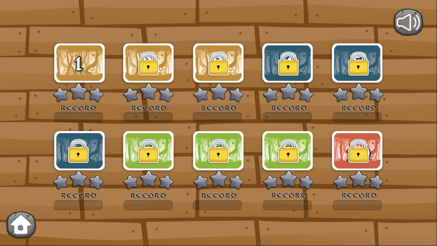 Horik Viking Game Level Select Screenshot.