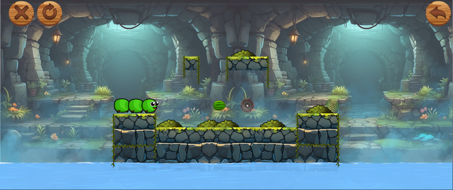Hungry Caterpillar Game Screenshot.
