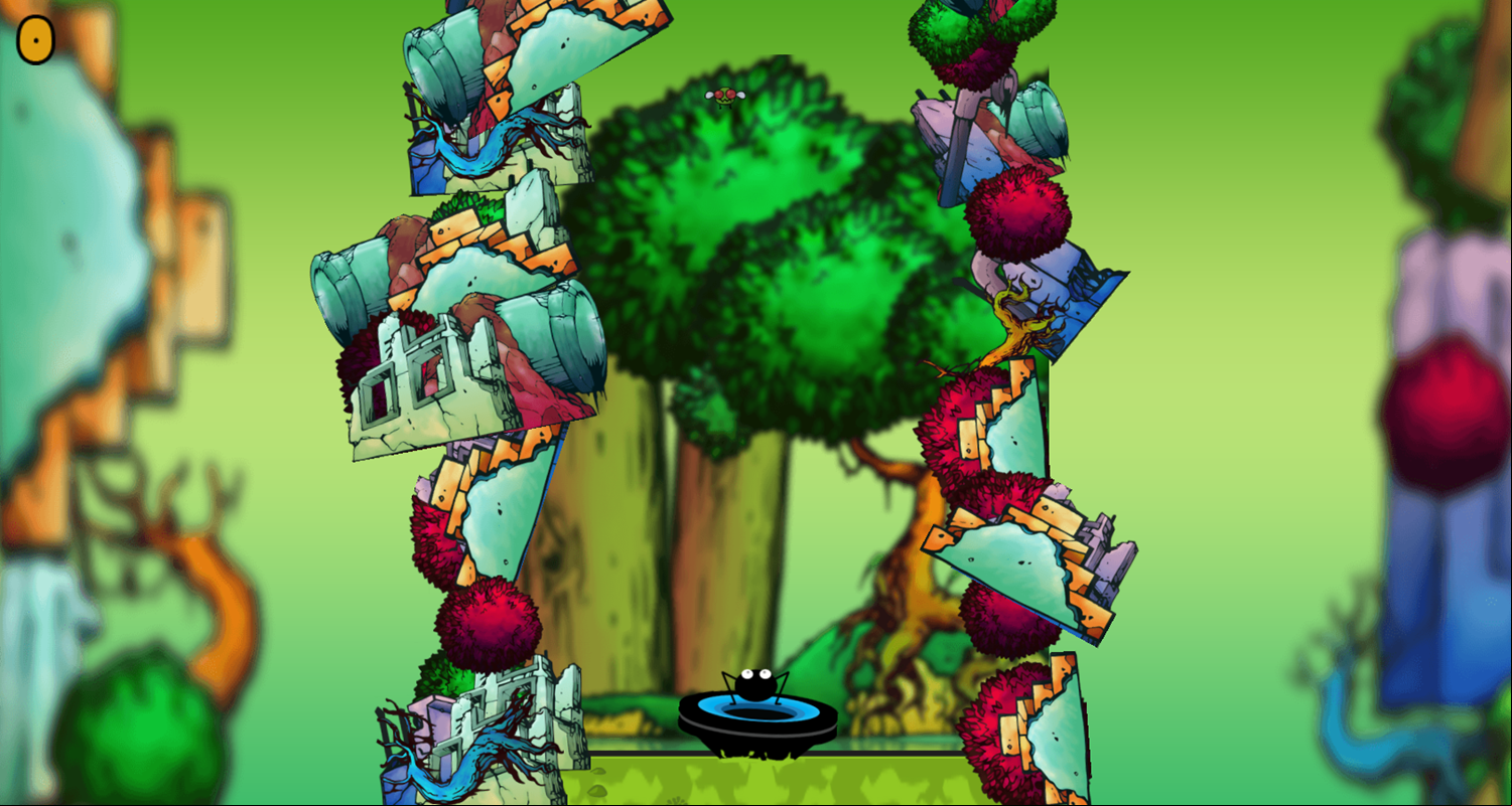 Hungry Spider Game Start Screenshot.