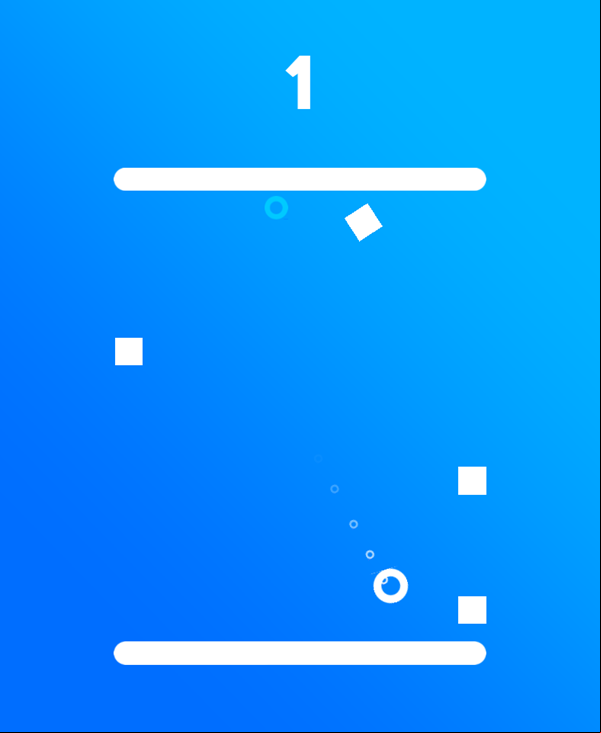 Hyper Squares Game Start Screenshot.