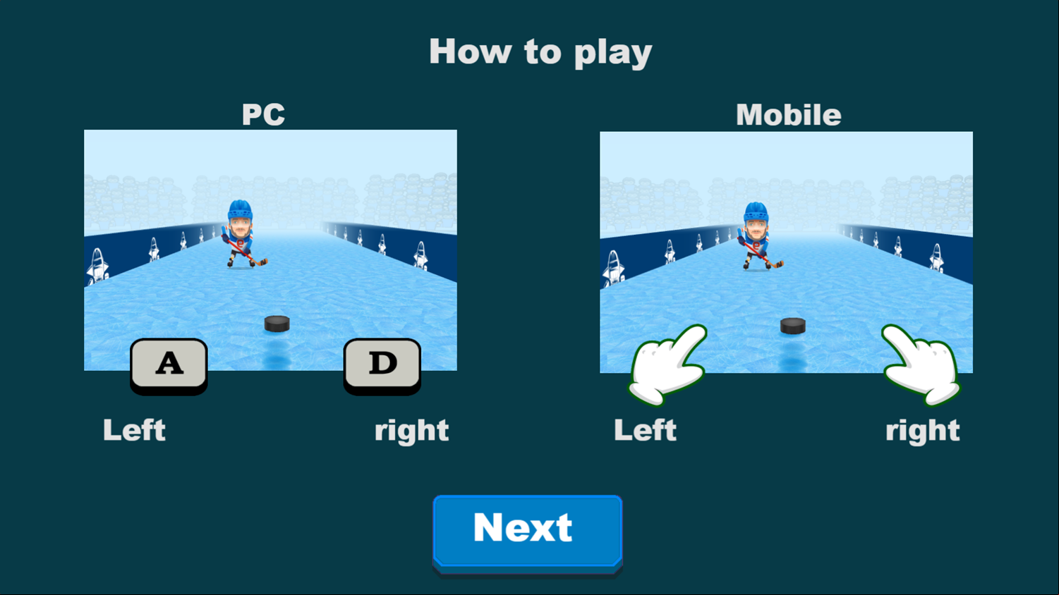 Idle Hockey Challenge 3D Game How To Play Screenshot.