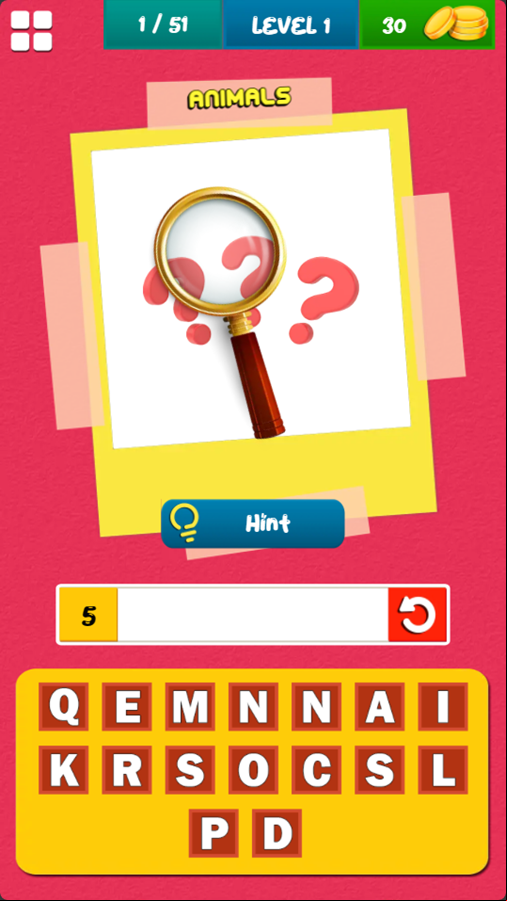 Images Detective Game Level Start Screenshot.