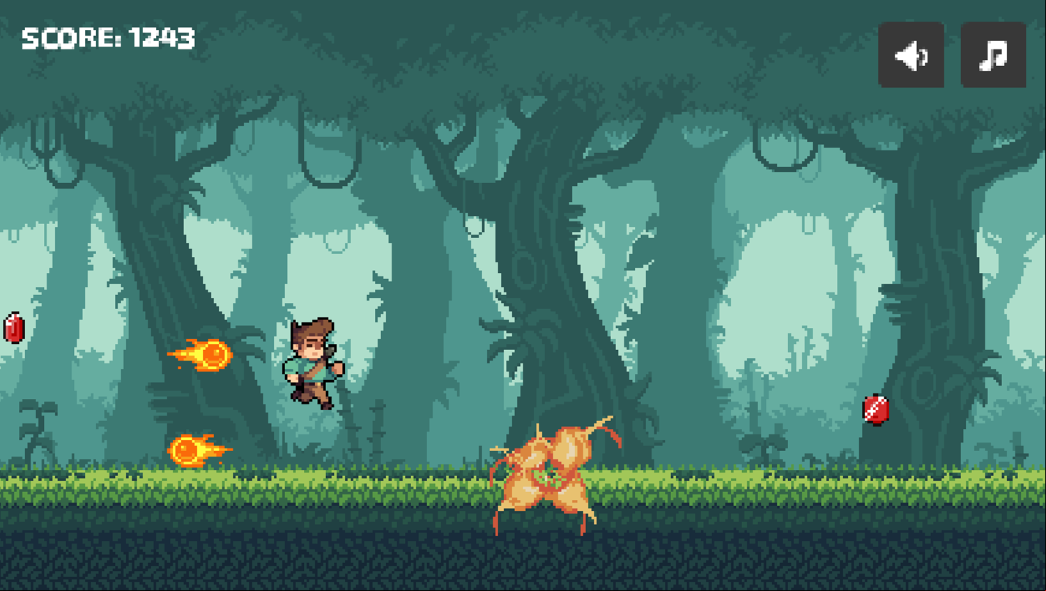 Impossible Run Game Play Screenshot.