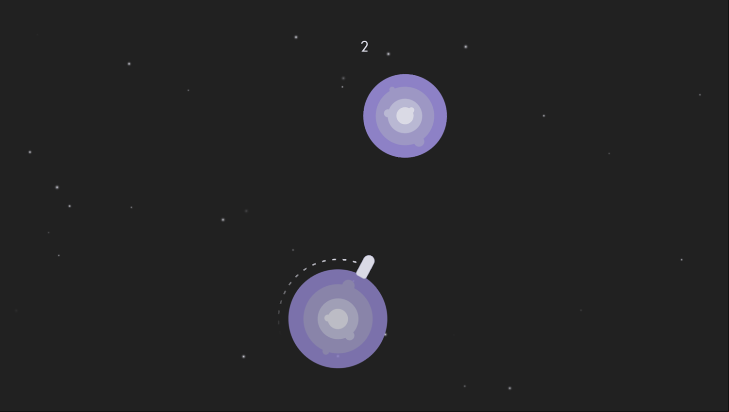 In Orbit Game Play Screenshot.