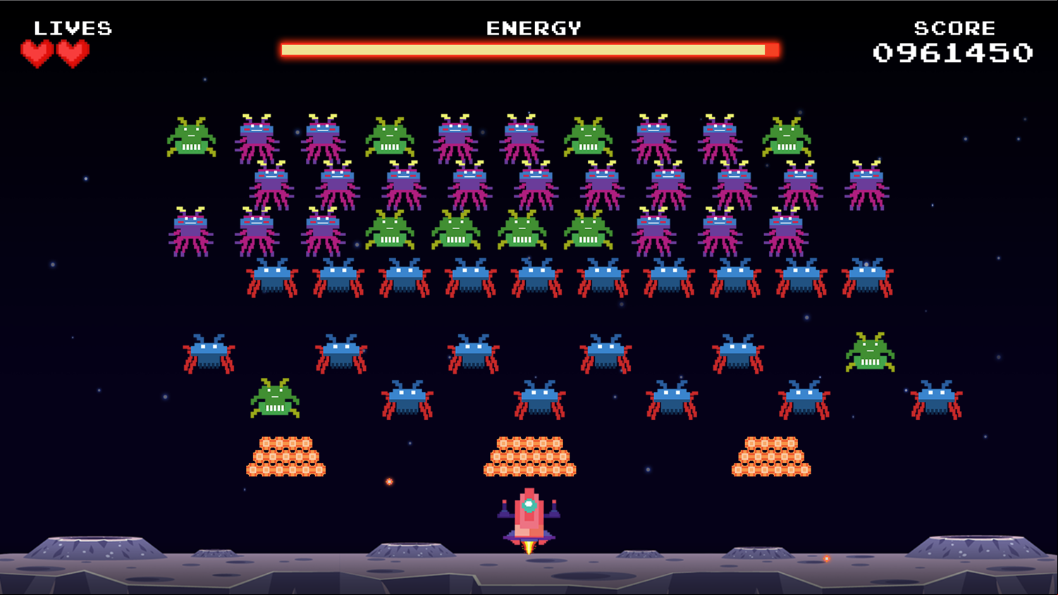 Invaders War Gameplay Screenshot.
