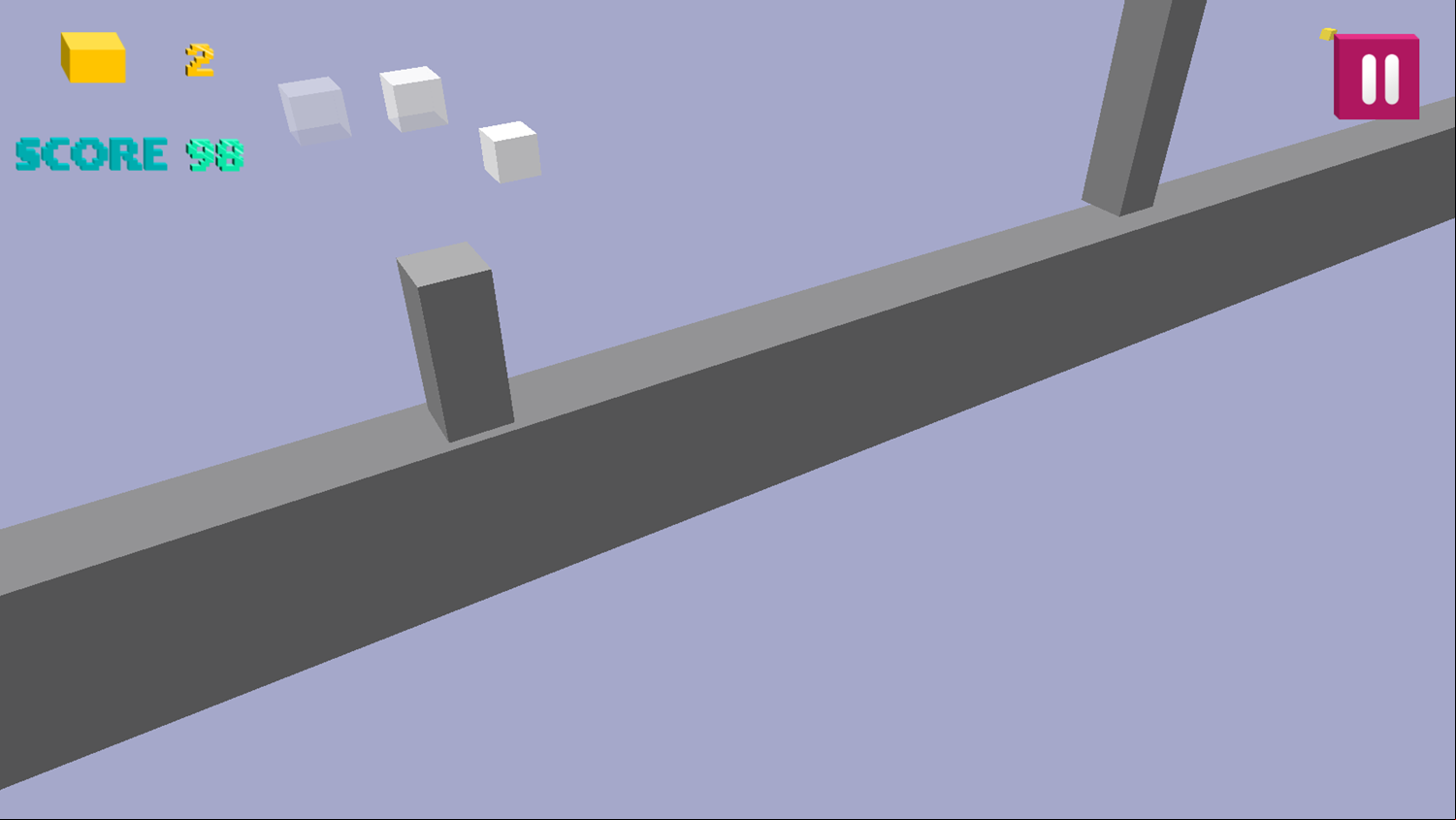 Isometric Run Game Play Screenshot.