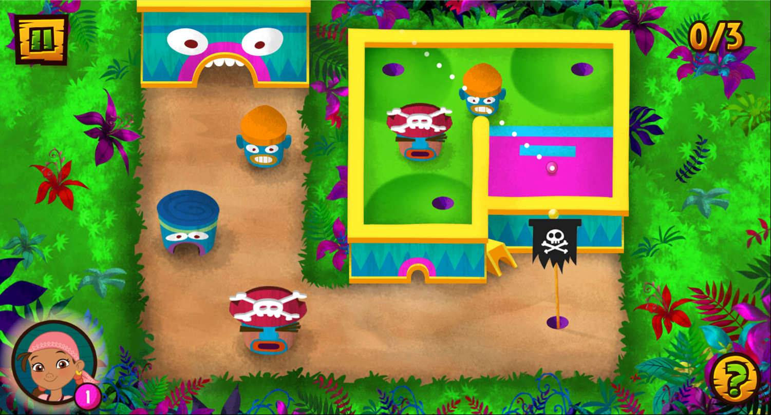 Jake & the Neverland Pirates Puttin Pirates Game Screenshot.