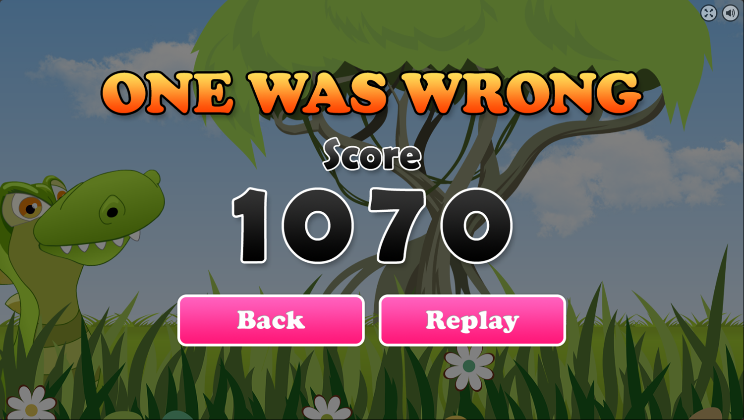 Jaws Game Over Screenshot.