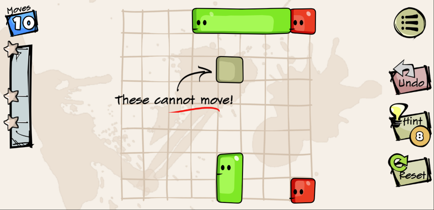 Jelly Doods Game Fixed Blocks Instructions Screenshot.