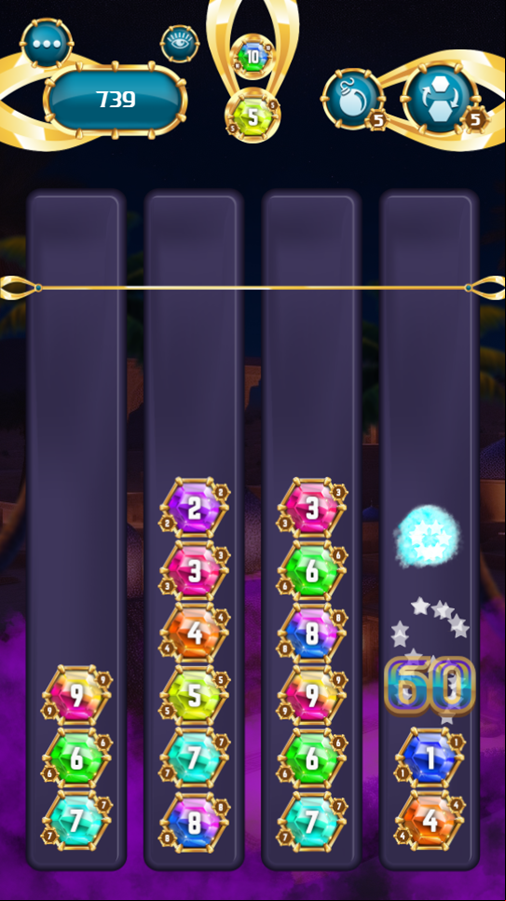 Jewelry Mergis Game Play Screenshot.