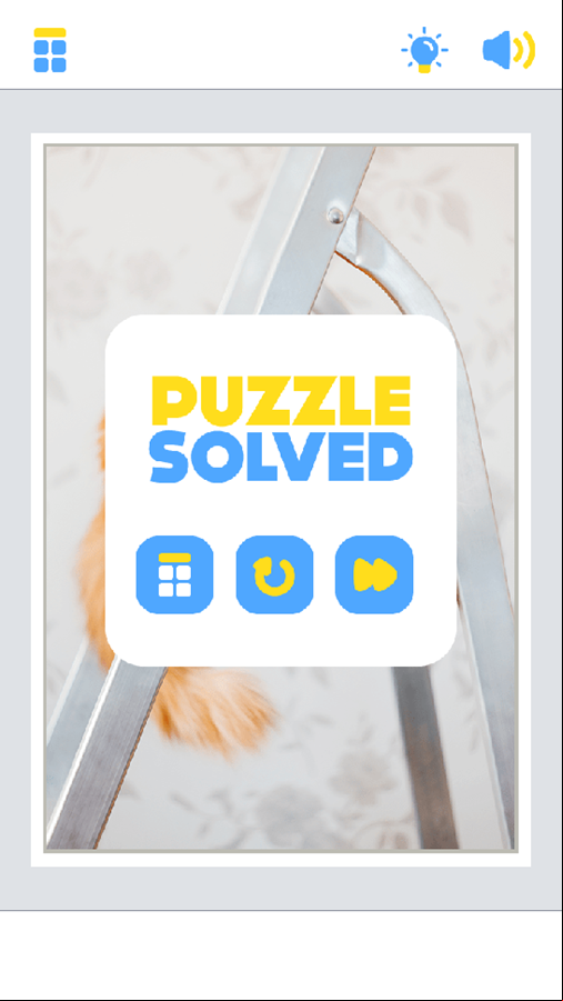 Jigsaw Puzzle Game Puzzle Solved Screenshot.