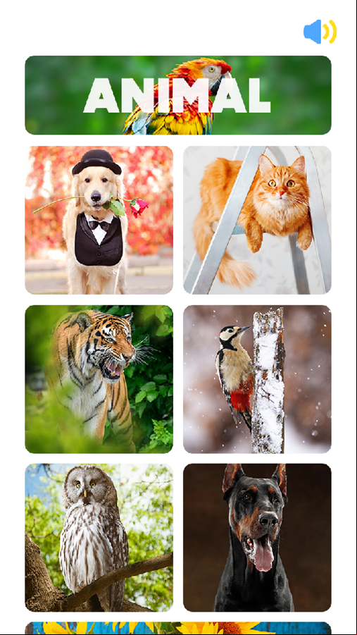 Jigsaw Puzzle Game Welcome Screen Screenshot.