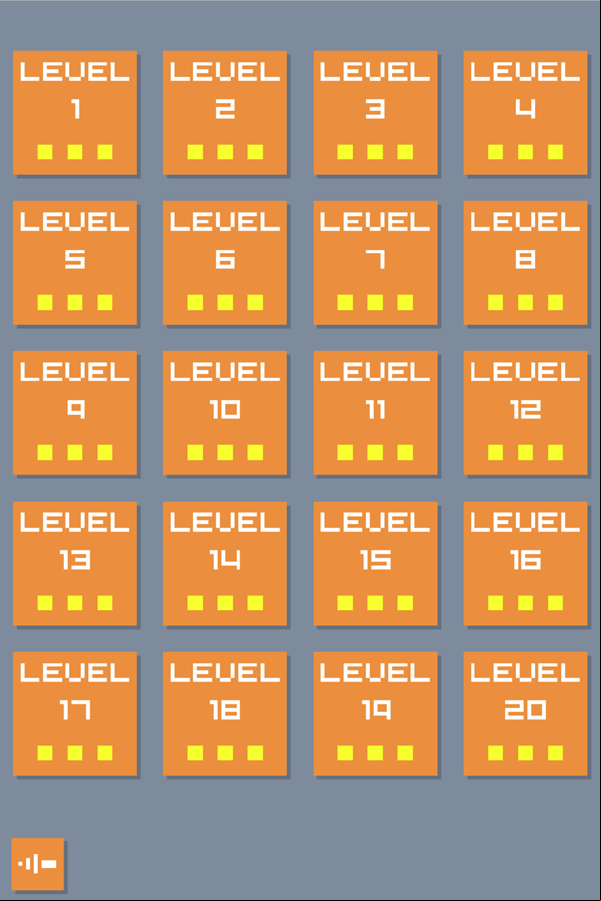 Joe Lost 2 Game Level Select Screen Screenshot.