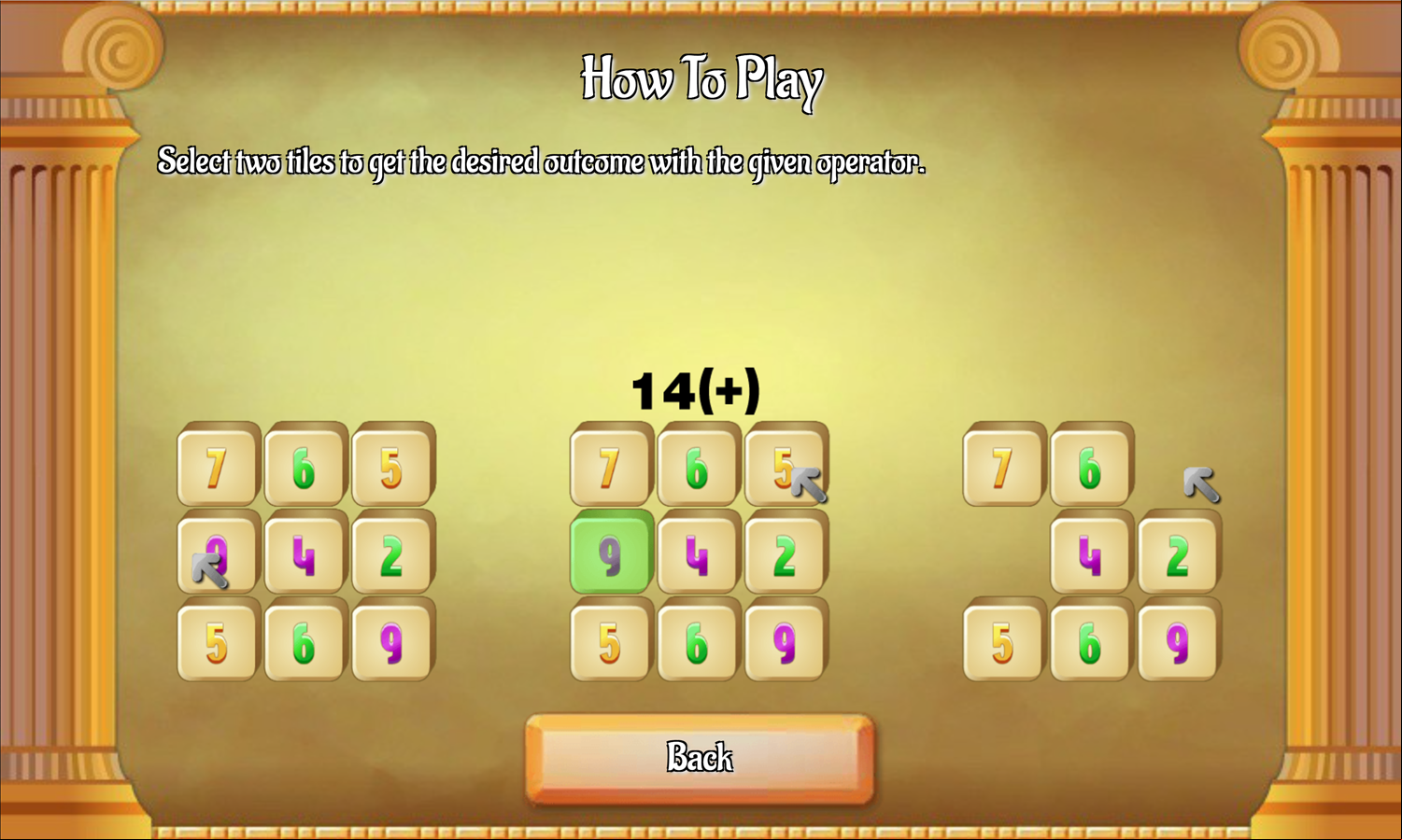 Jolly Jong Math Game How to Play Screen Screenshot.