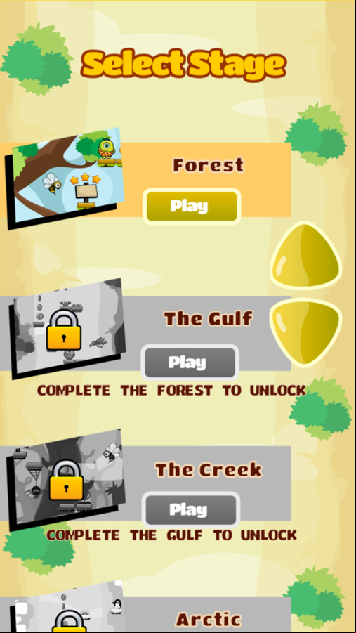 Jumper Jam Game Select Stage Screenshot.