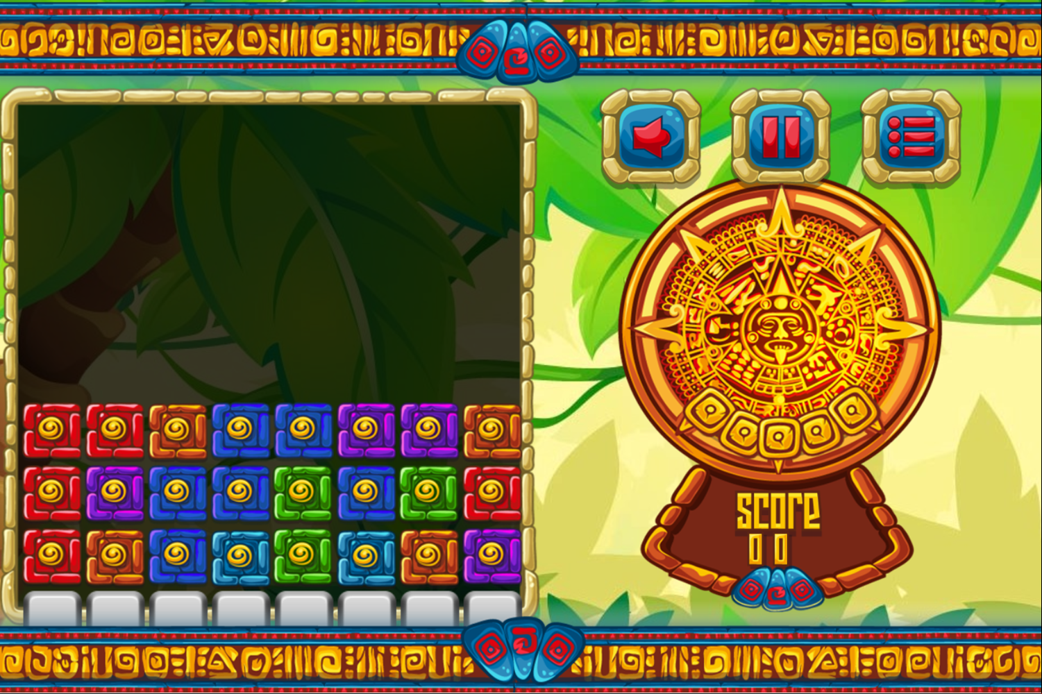 Jungles Adventure Game Start Screenshot.