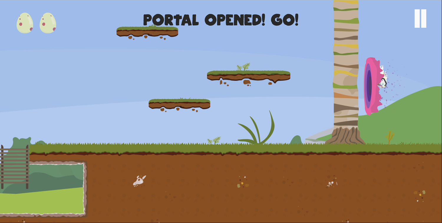 Jurassic Theft Game Portal Opened Screenshot.
