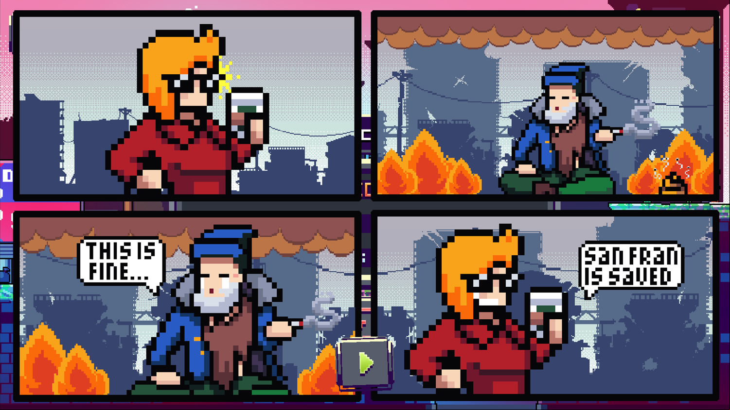 Karen Woke in San Francisco Game Beat Screen Screenshot.