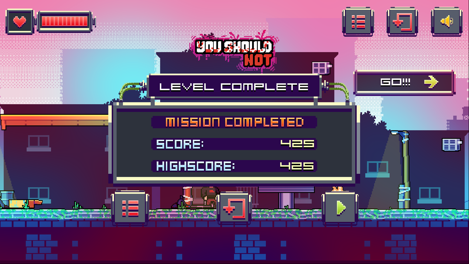 Karen Woke in San Francisco Game Level Complete Screen Screenshot.