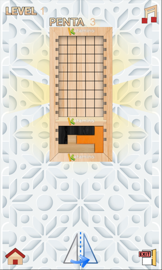 Katamino Game Level Complete Screenshot.
