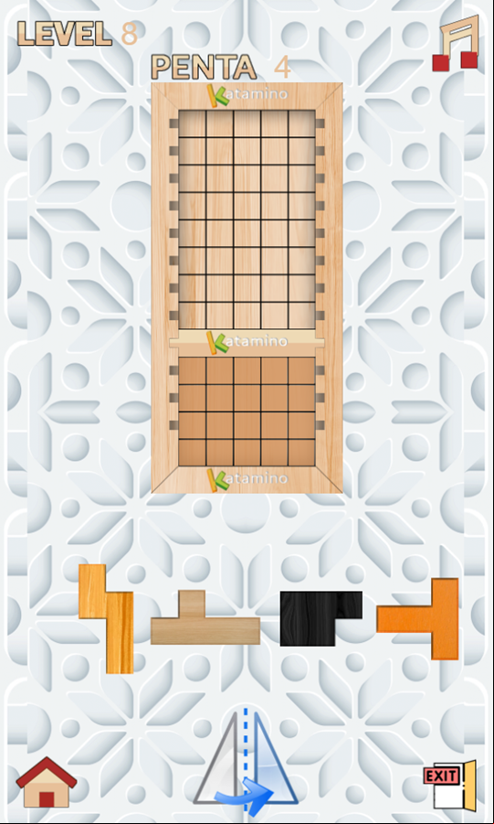 Katamino Game Level Progress Screenshot.